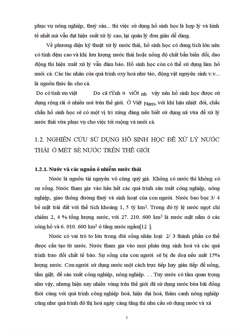 image for page Sử dụng hệ thống hồ sinh học kết hợp với hệ thống lọc qua hào đất để xử lý nước thải có nồng độ chất hữu cơ cao