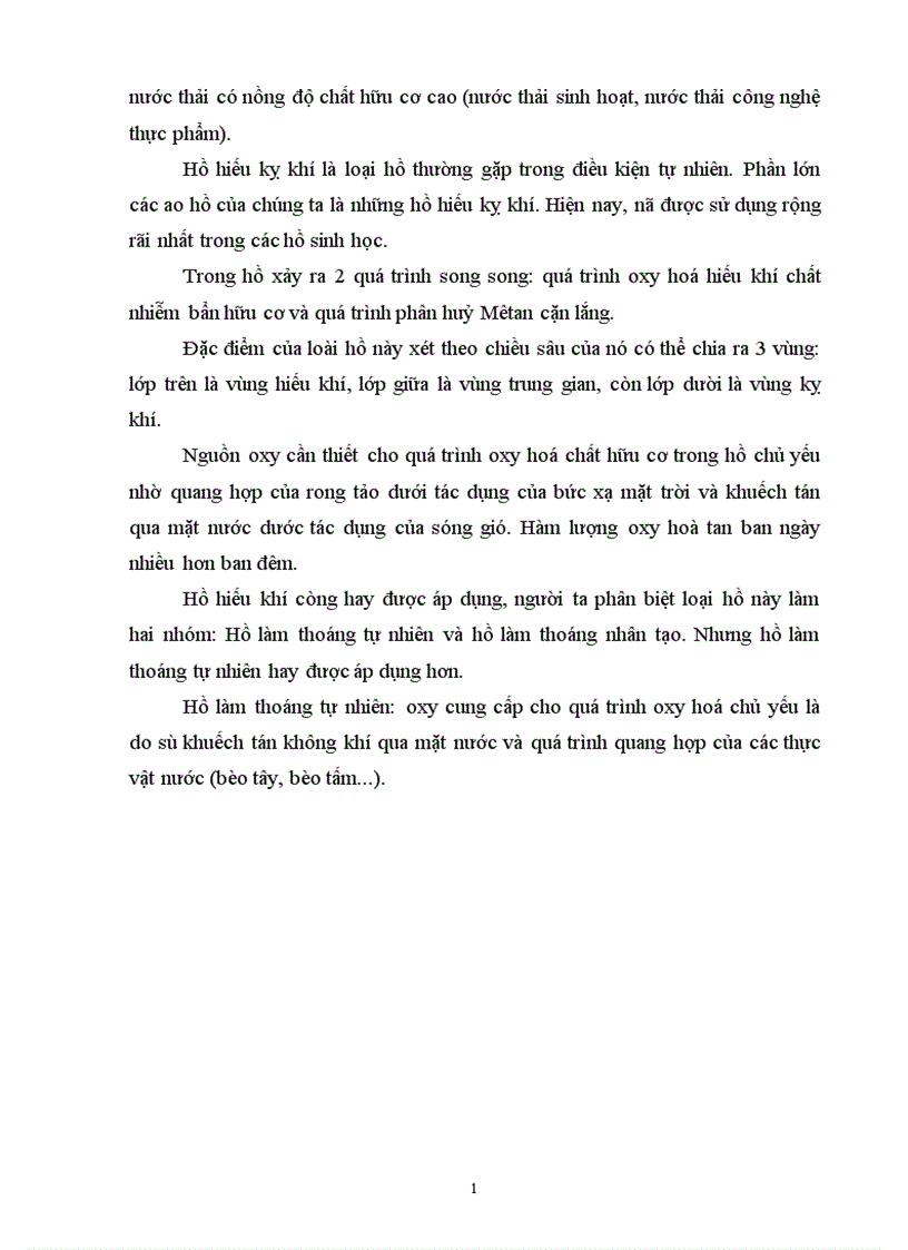 image for page Sử dụng hệ thống hồ sinh học kết hợp với hệ thống lọc qua hào đất để xử lý nước thải có nồng độ chất hữu cơ cao