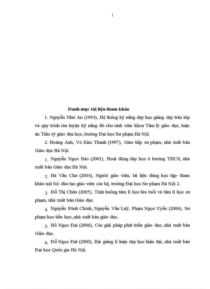 image for page Thực trạng kỹ năng dạy học trên lớp của giáo viên Tiểu học Yên Dũng Bắc Giang theo yêu cầu của chương trình mới