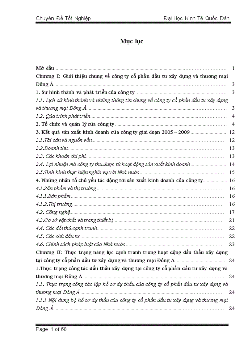 image for page Nâng cao năng lực cạnh tranh trong công tác đấu thầu xây dựng tại công ty cổ phần đầu tư xây dựng và thương mại Đông Á