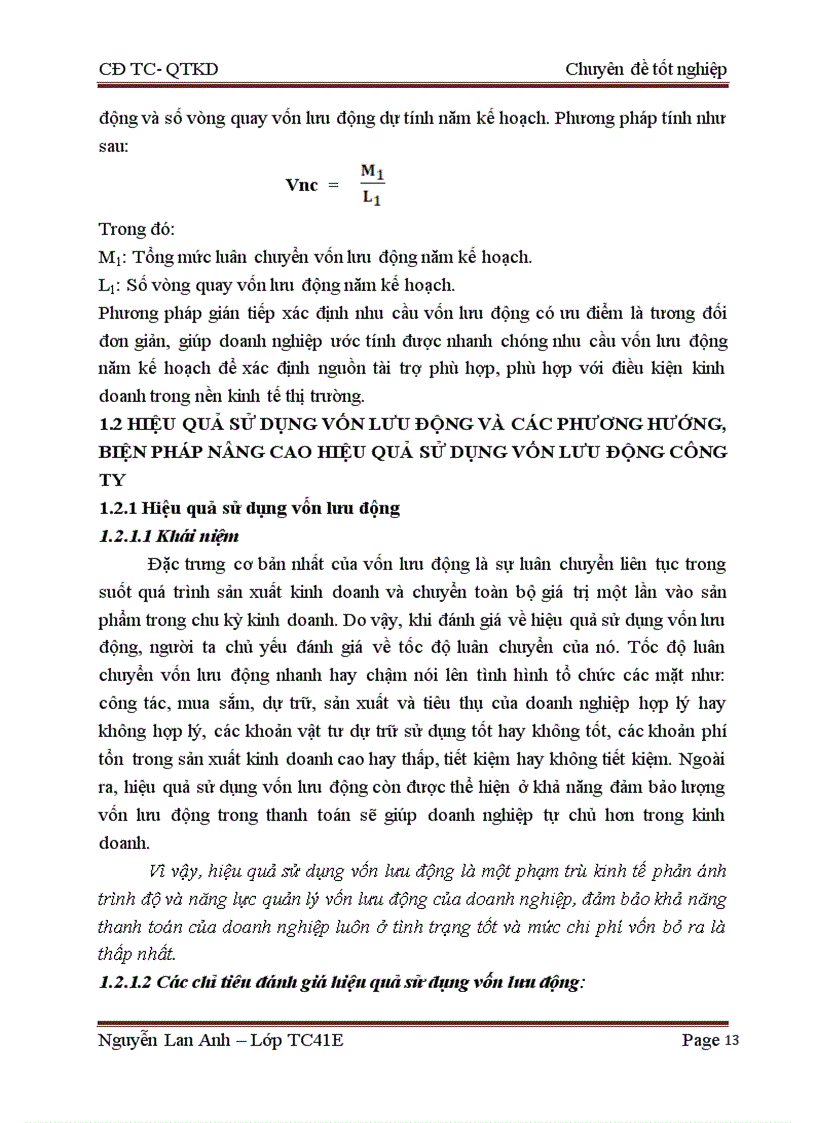 image for page Tình hình huy động và sử dụng vốn lưu động trong Công ty Z49 1