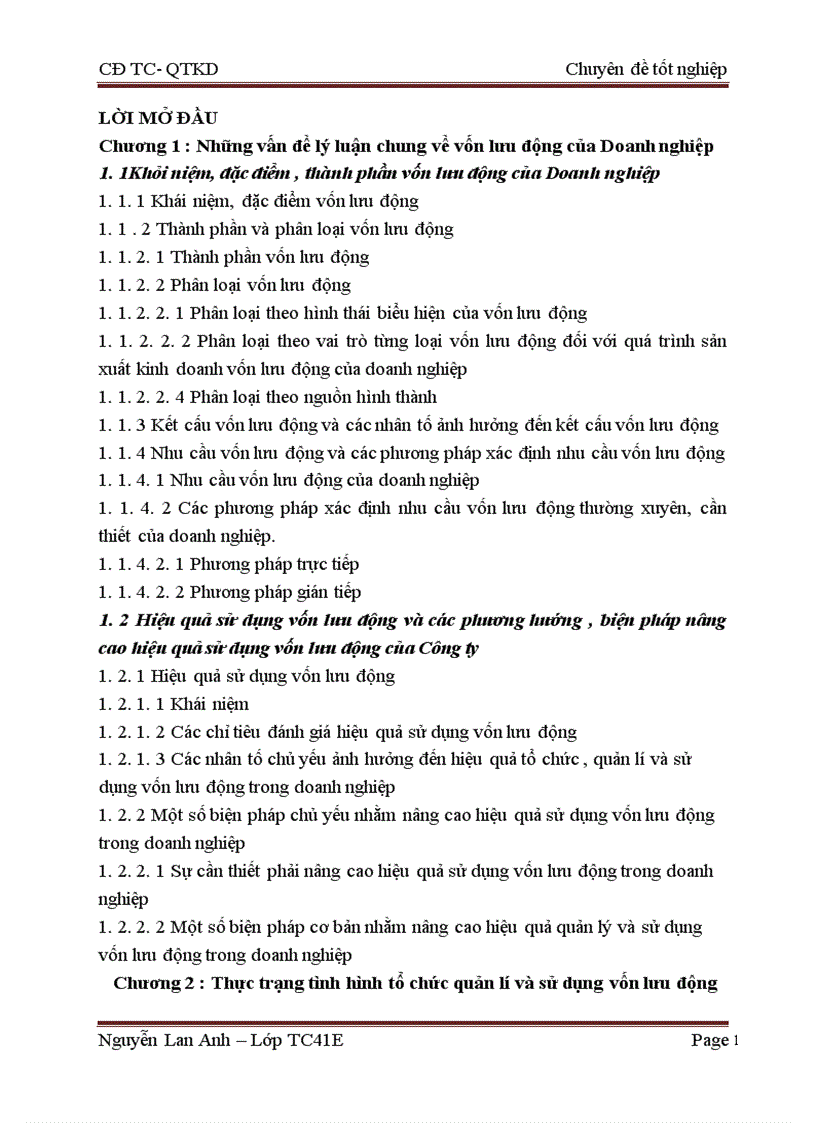 image for page Tình hình huy động và sử dụng vốn lưu động trong Công ty Z49 1