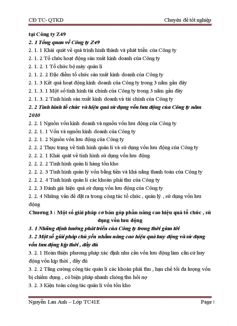 image for page Tình hình huy động và sử dụng vốn lưu động trong Công ty Z49 1