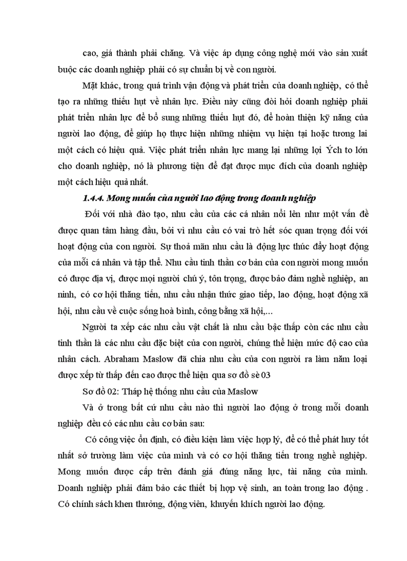 image for page Công tác đào tạo và phát triển nguồn nhân lực tại Công ty TNHH Nam Dương 1
