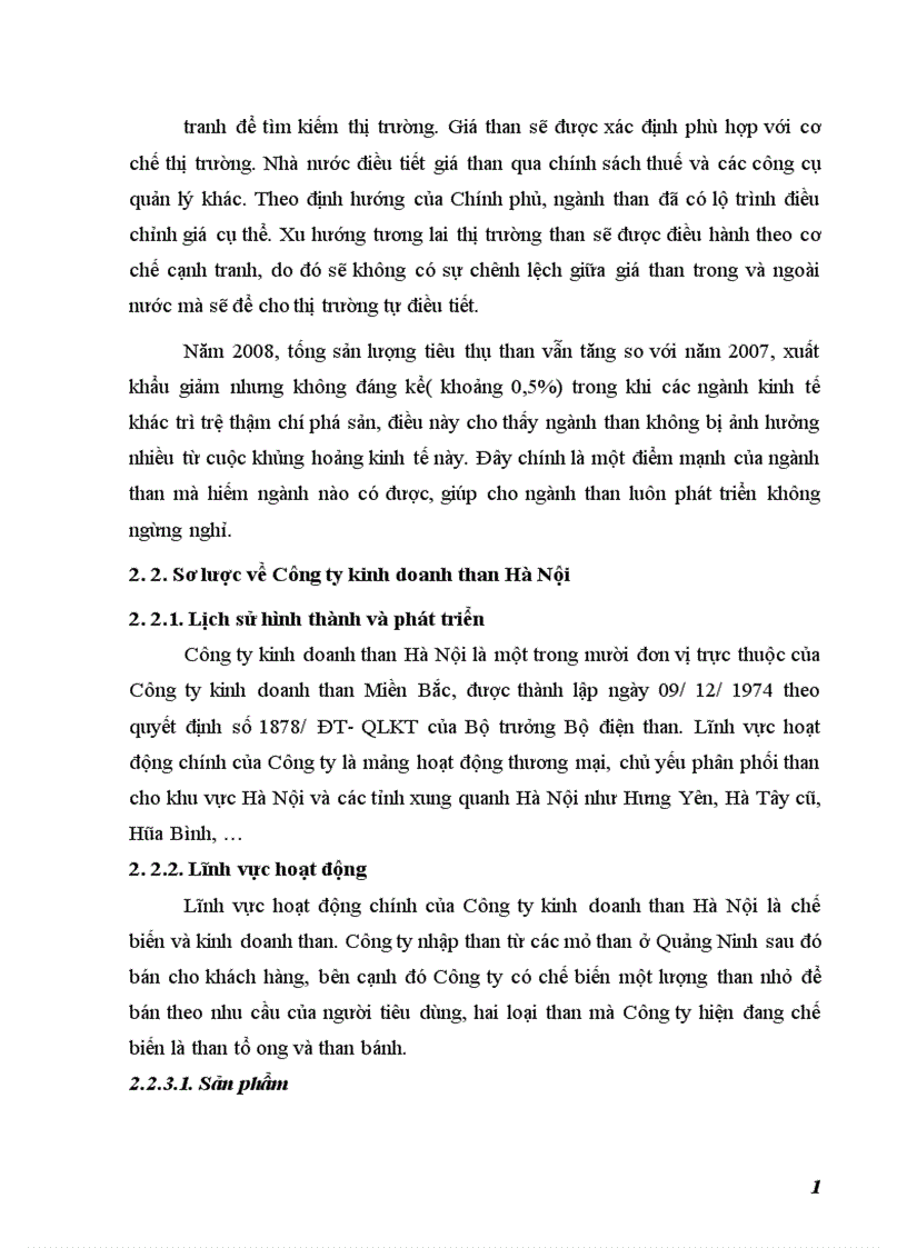 image for page Chiến lược mở rộng thị trường của Công ty kinh doanh than Hà Nội đến năm 2015 1