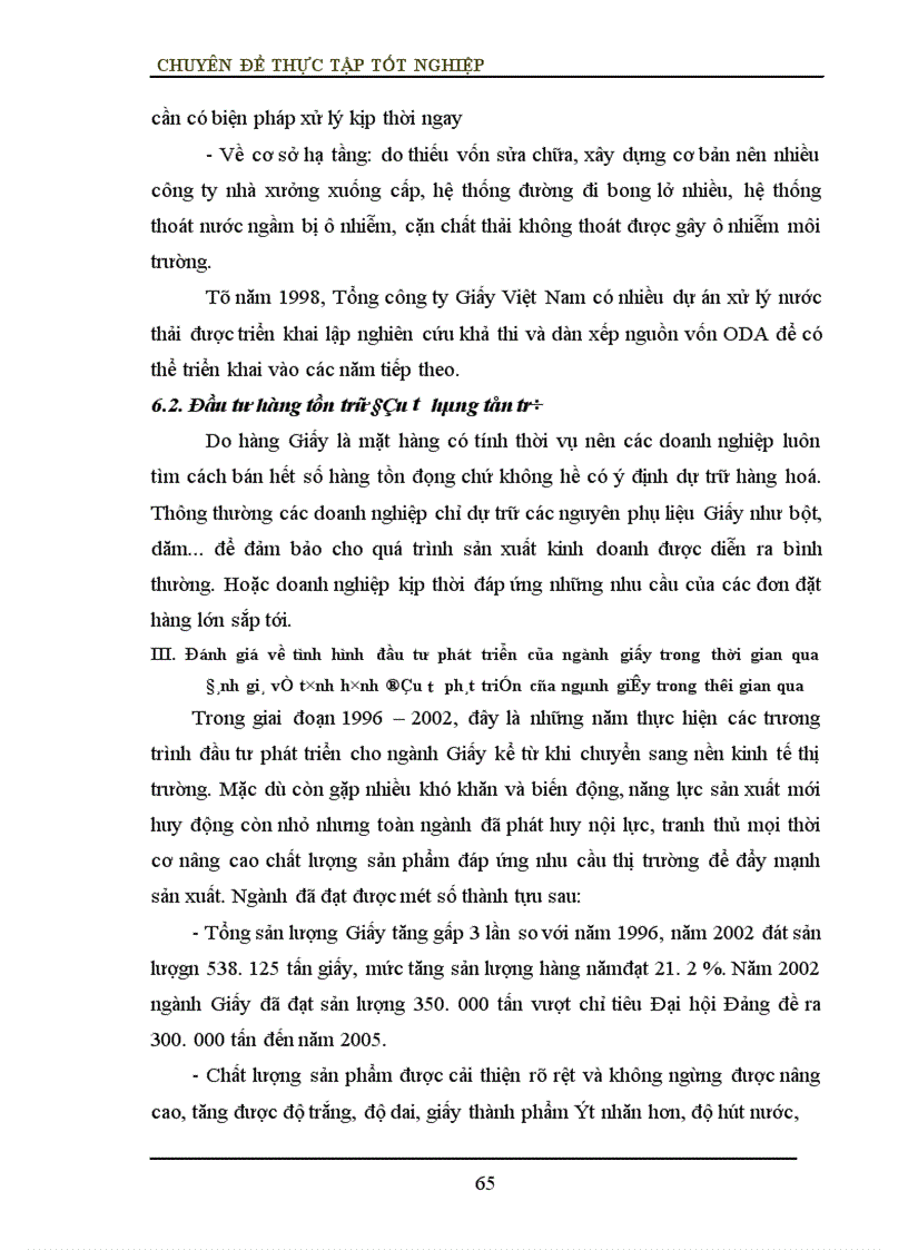 image for page Đầu tư phát triển ngành công nghiệp giấy tại tổng công ty Giấy Việt Nam Thực trạng và giải pháp 1