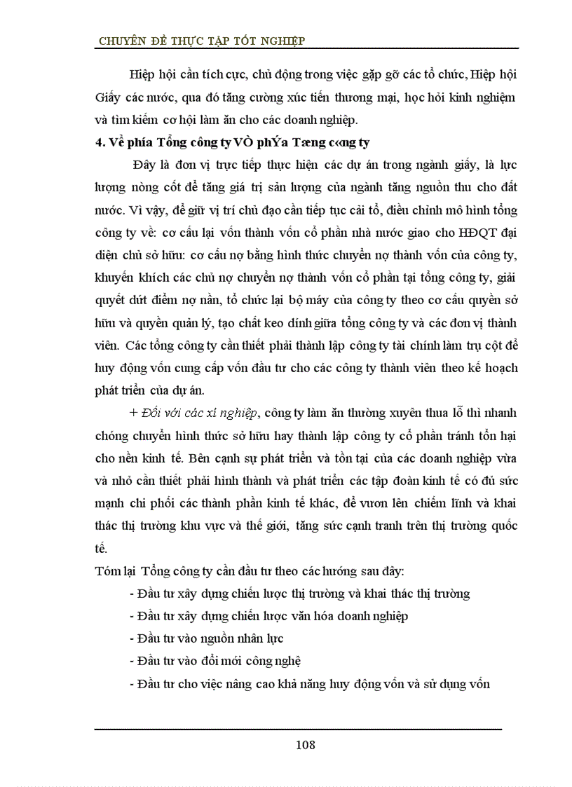 image for page Đầu tư phát triển ngành công nghiệp giấy tại tổng công ty Giấy Việt Nam Thực trạng và giải pháp 1