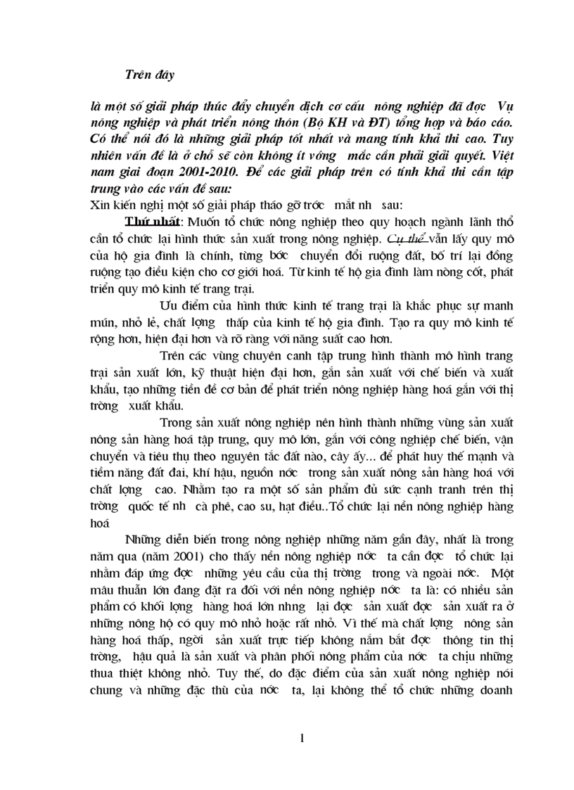 image for page Phương hướng cơ bản chuyển dịch cơ cấu nông nghiệp Việt Nam giai đoạn 2001 2010 1