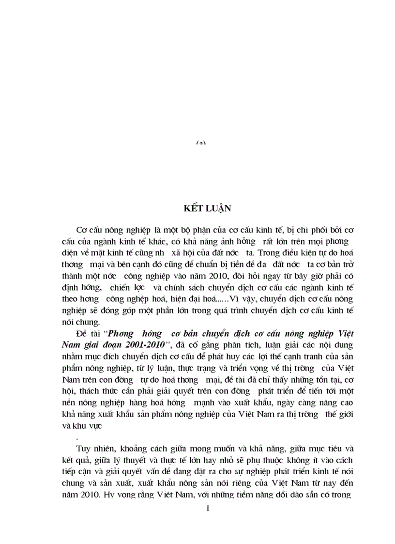 image for page Phương hướng cơ bản chuyển dịch cơ cấu nông nghiệp Việt Nam giai đoạn 2001 2010 1