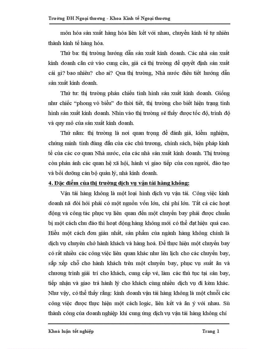 image for page Các phương hướng và biện pháp phát triển thị trường vận tải hàng không của Tổng công ty Hàng không Việt Nam