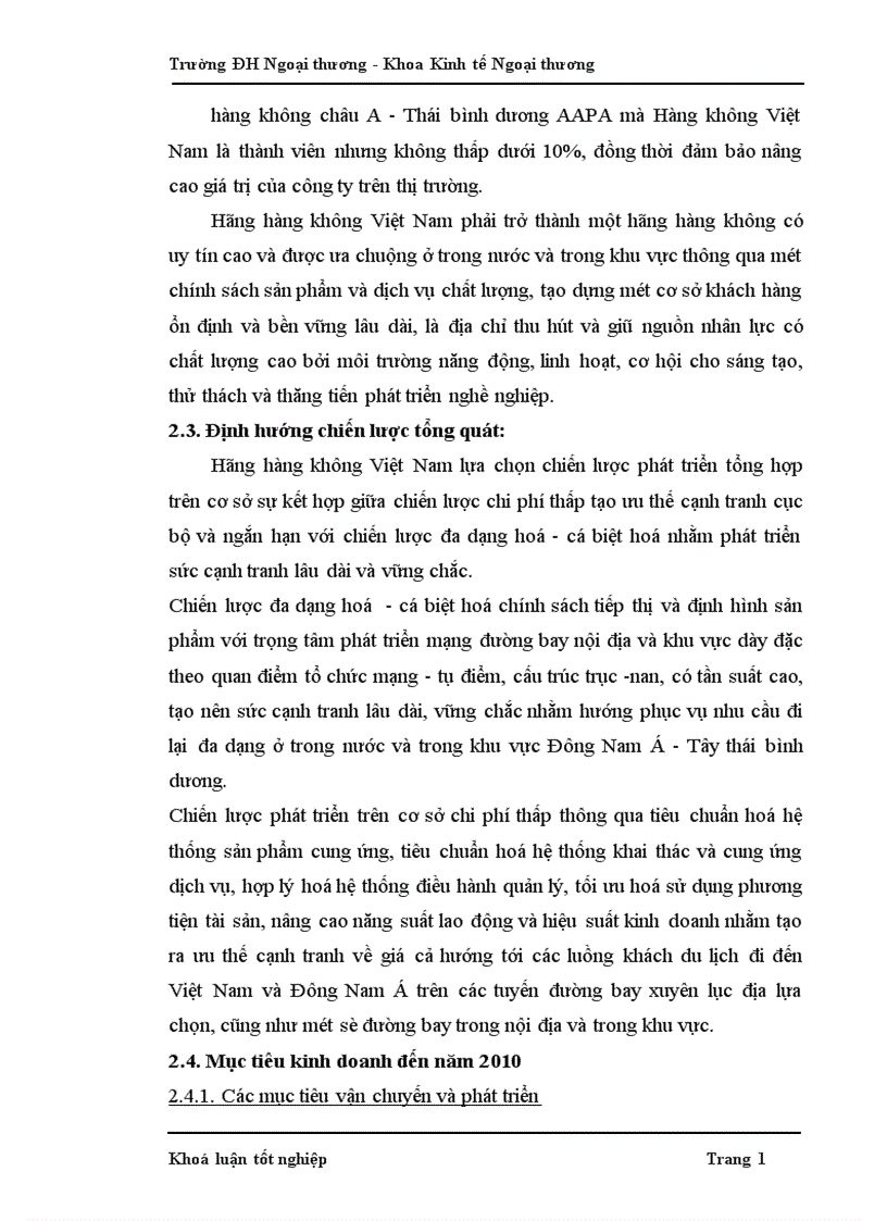 image for page Các phương hướng và biện pháp phát triển thị trường vận tải hàng không của Tổng công ty Hàng không Việt Nam