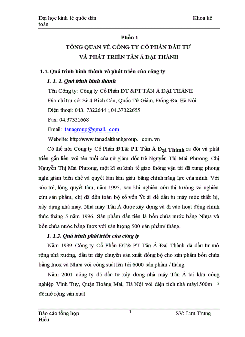 image for page Công tác kế toán tại Công ty đầu tư và phát triển cổ phần Tân á Đại Thành