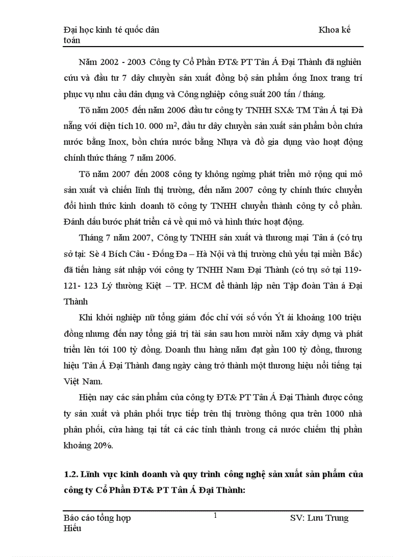 image for page Công tác kế toán tại Công ty đầu tư và phát triển cổ phần Tân á Đại Thành