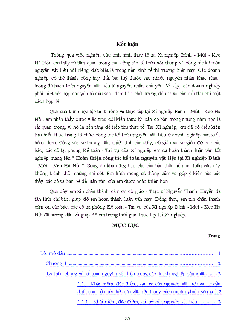 image for page Hoàn thiện công tác kế toán nguyên vật liệu tại Xí nghiệp Bánh Mứt Kẹo Hà Nội 1