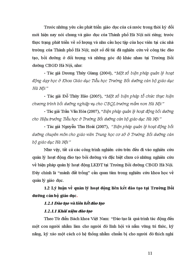 image for page Biện pháp quản lý hoạt động liên kết đào tạo tại Trường Bồi dưỡng cán bộ giáo dục Hà Nội 1