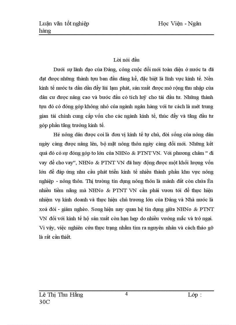 image for page Biện pháp mở rộng và nâng cao hiệu quả cho vay hộ sản xuất ở NHNo PTNT Huyện Mộc Châu 1