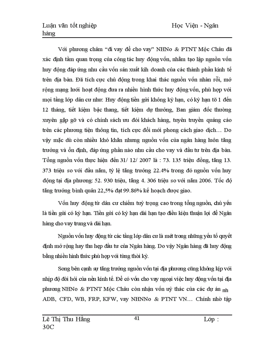 image for page Biện pháp mở rộng và nâng cao hiệu quả cho vay hộ sản xuất ở NHNo PTNT Huyện Mộc Châu 1
