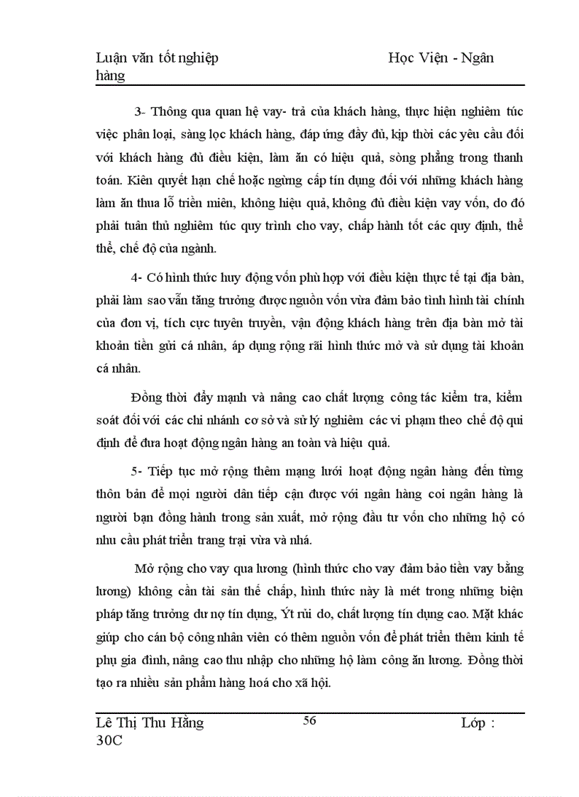 image for page Biện pháp mở rộng và nâng cao hiệu quả cho vay hộ sản xuất ở NHNo PTNT Huyện Mộc Châu 1