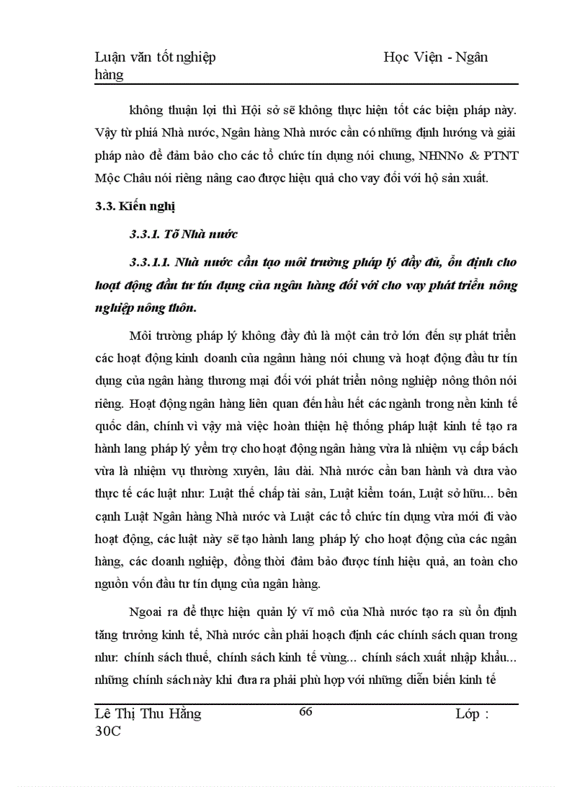 image for page Biện pháp mở rộng và nâng cao hiệu quả cho vay hộ sản xuất ở NHNo PTNT Huyện Mộc Châu 1