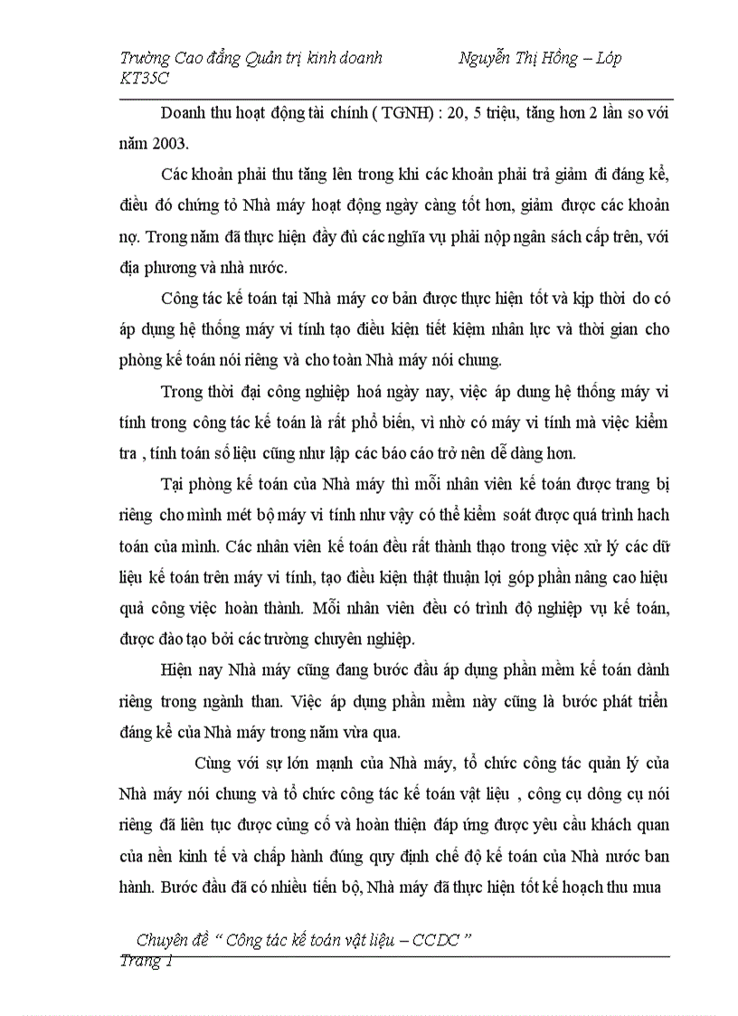 image for page Công tác kế toán vật liệu công cụ dụng cụ