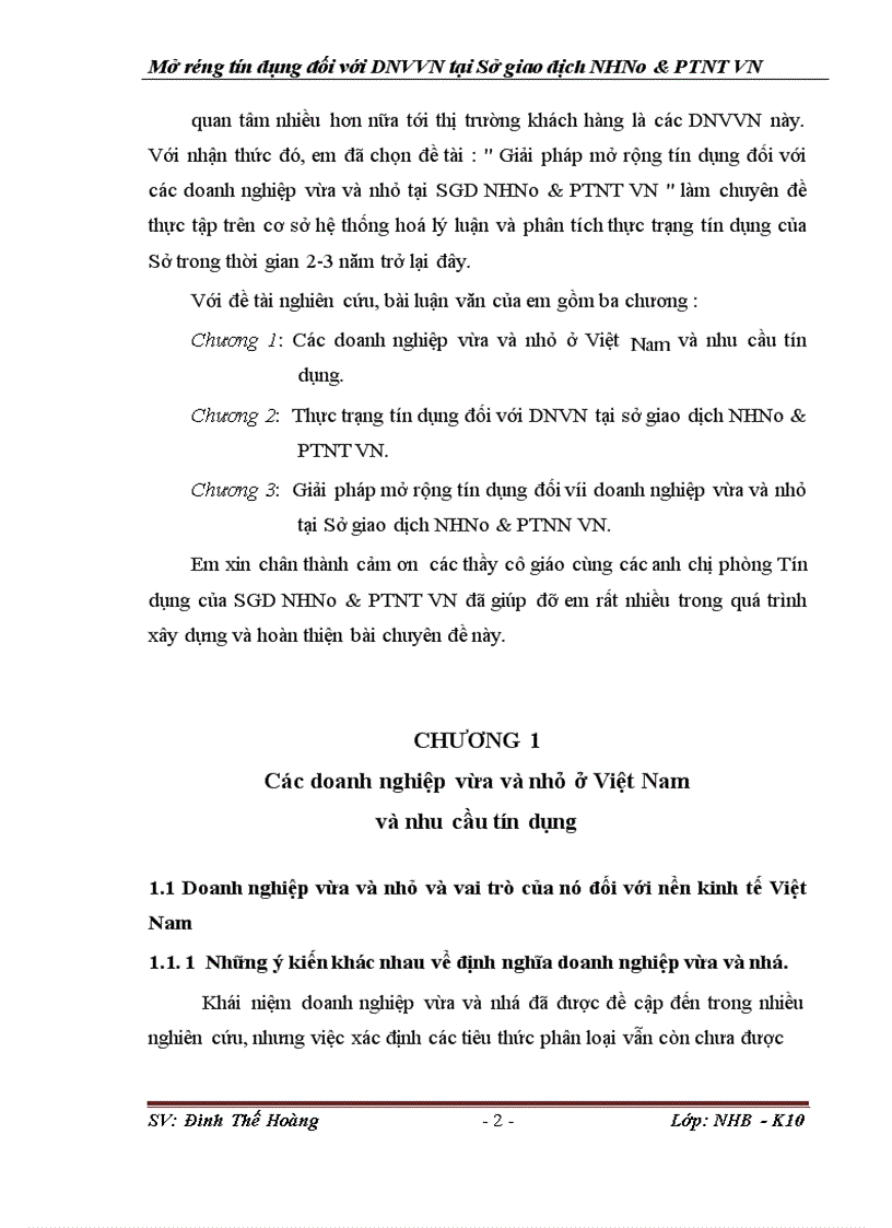 image for page Giải pháp mở rộng tín dụng đối với các doanh nghiệp vừa và nhỏ tại SGD NHNo PTNT VN 1