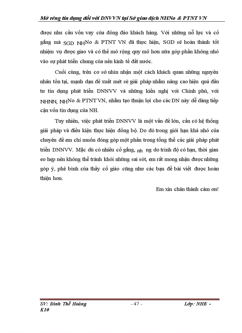 image for page Giải pháp mở rộng tín dụng đối với các doanh nghiệp vừa và nhỏ tại SGD NHNo PTNT VN 1