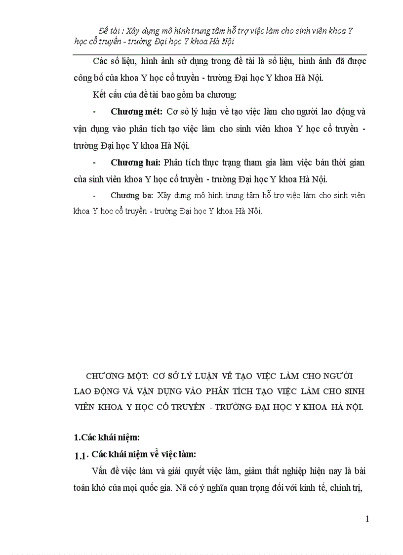 image for page Xây dựng mô hình trung tâm hỗ trợ việc làm cho sinh viên khoa Y học cổ truyền trường Đại học Y khoa Hà Nội