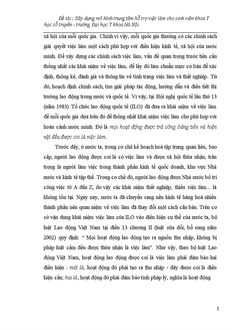 image for page Xây dựng mô hình trung tâm hỗ trợ việc làm cho sinh viên khoa Y học cổ truyền trường Đại học Y khoa Hà Nội