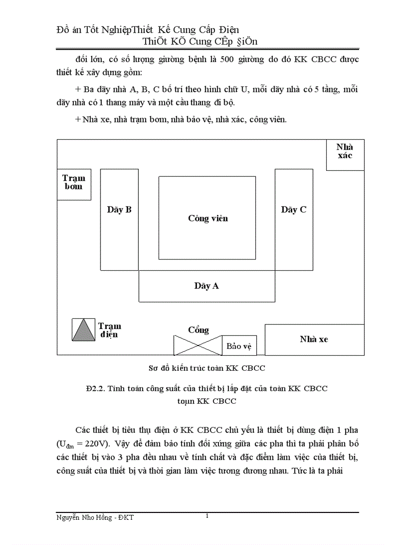 image for page Thiết kế cung cấp điện cho khu khám chữa bệnh cao cấp 1