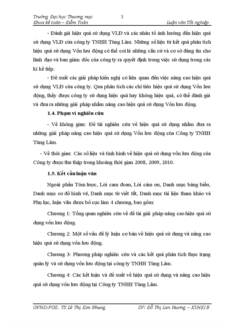 image for page Một số giải pháp nâng cao hiệu quả sử dụng Vốn lưu động của công ty TNHH Tùng Lâm 1