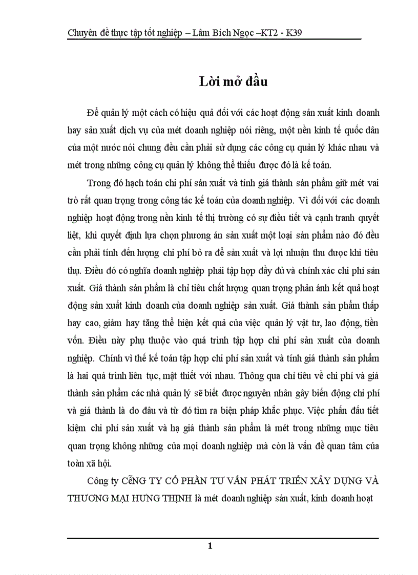 image for page Hoàn thiện kế toán chi phí sản xuất và tính giá thành sản phẩm tại công ty cổ phần tư vấn phát triển xây dựng và thương mại hưng thịnh