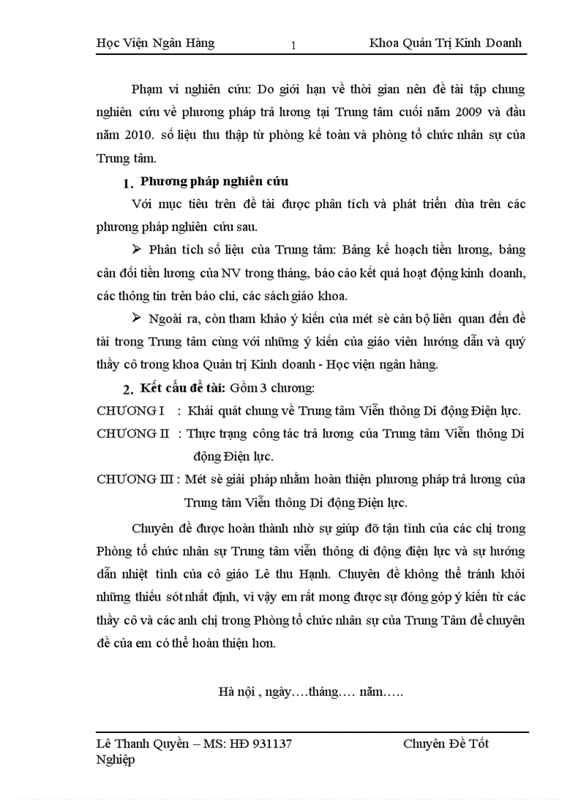 image for page Thực trạng phương pháp trả lương tại Trung tâm viễn thông di động điện lực