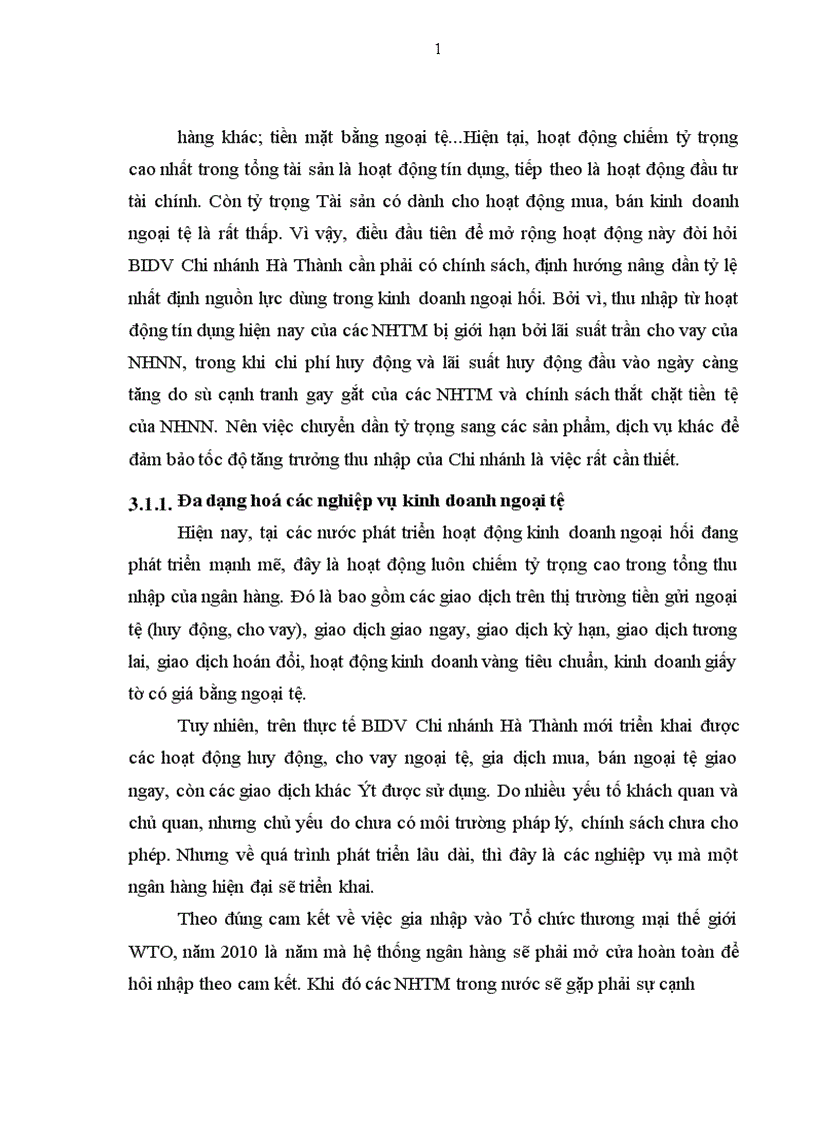 image for page Giải pháp nâng cao hiệu quả kinh doanh ngoại hối của Chi nhánh Ngân hàng Đầu tư và Phát triển Hà Thành