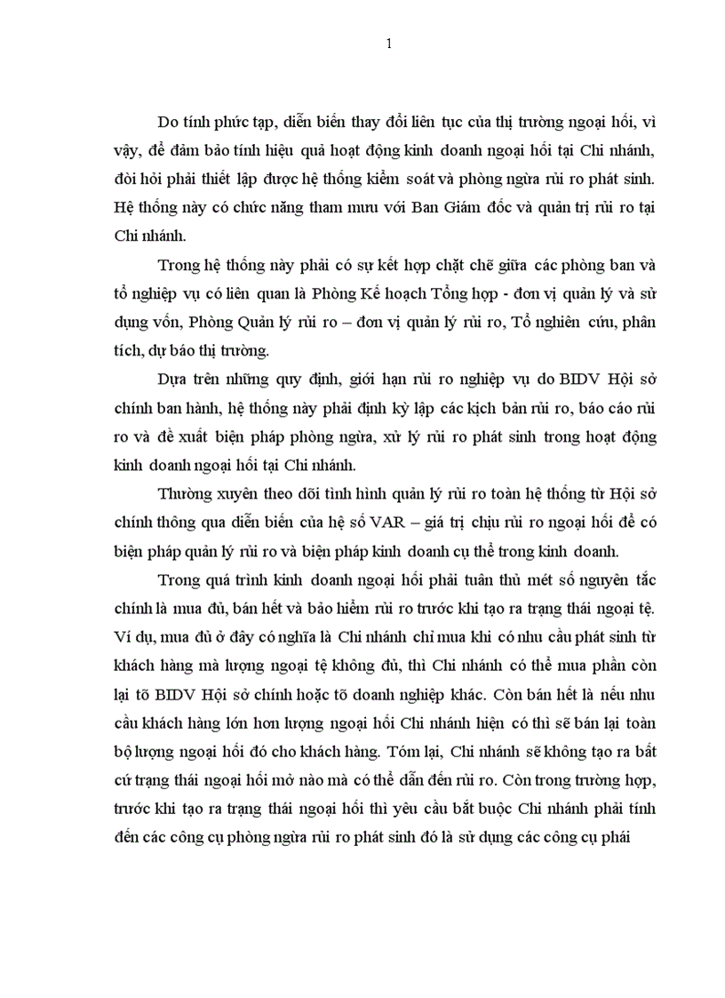 image for page Giải pháp nâng cao hiệu quả kinh doanh ngoại hối của Chi nhánh Ngân hàng Đầu tư và Phát triển Hà Thành