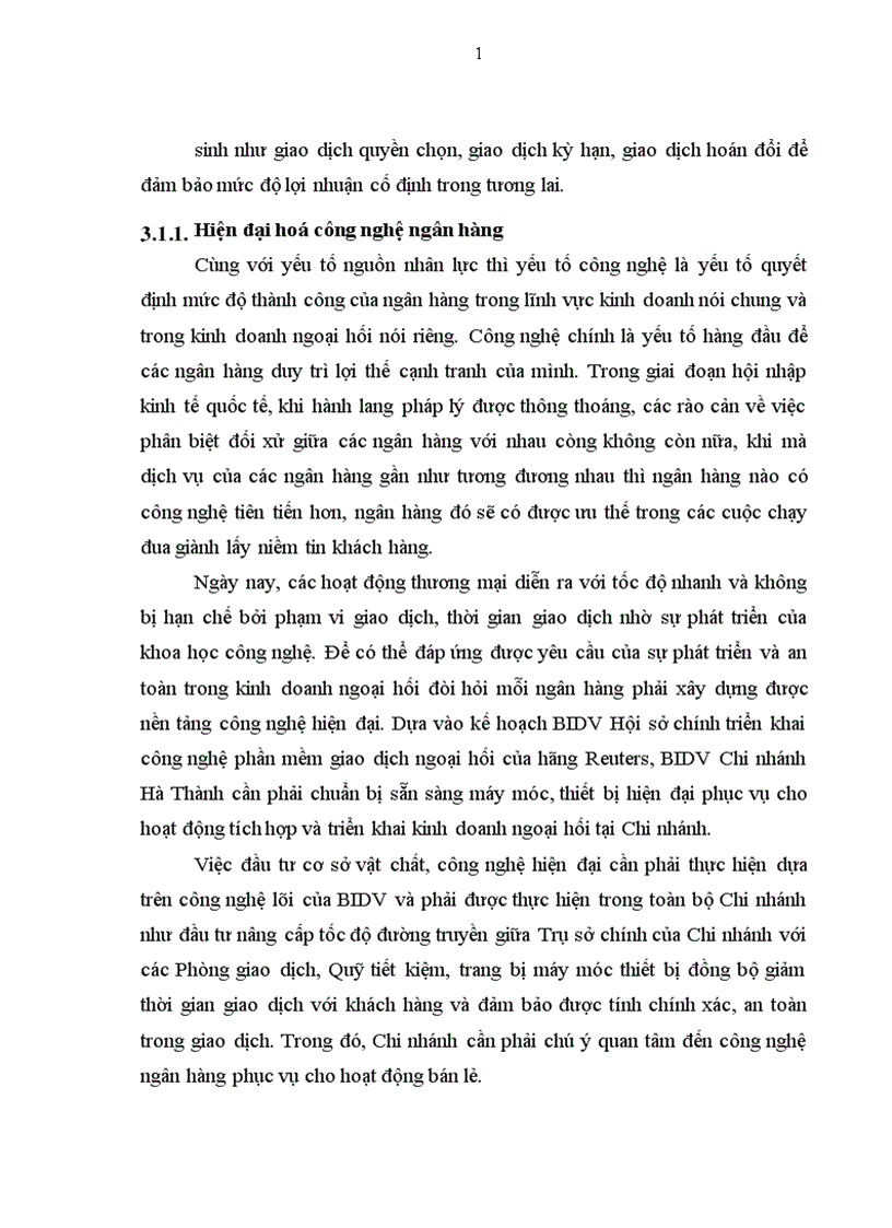 image for page Giải pháp nâng cao hiệu quả kinh doanh ngoại hối của Chi nhánh Ngân hàng Đầu tư và Phát triển Hà Thành
