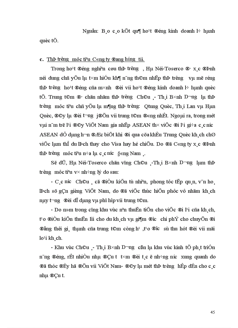 image for page Một số giải pháp nhằm phát triển hoạt động kinh doanh lữ hành quốc tế tại Công ty Du lịch Hà Nội Toserco 1