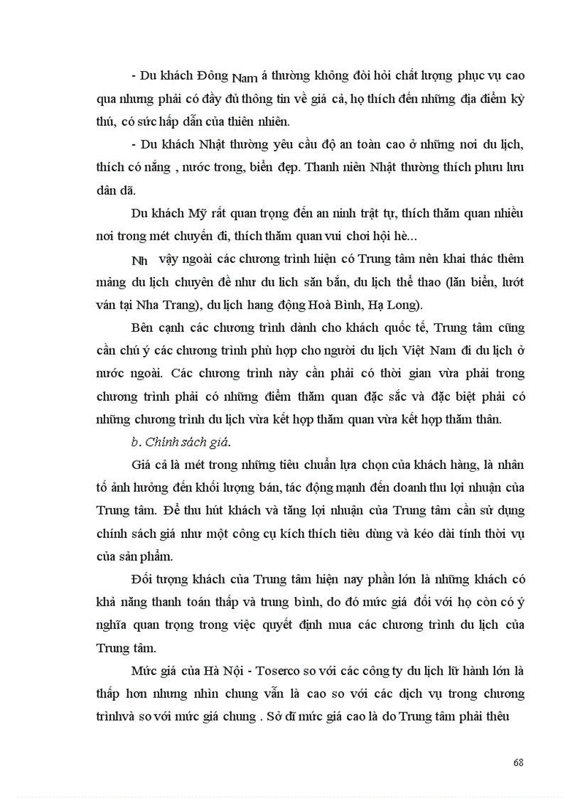 image for page Một số giải pháp nhằm phát triển hoạt động kinh doanh lữ hành quốc tế tại Công ty Du lịch Hà Nội Toserco 1