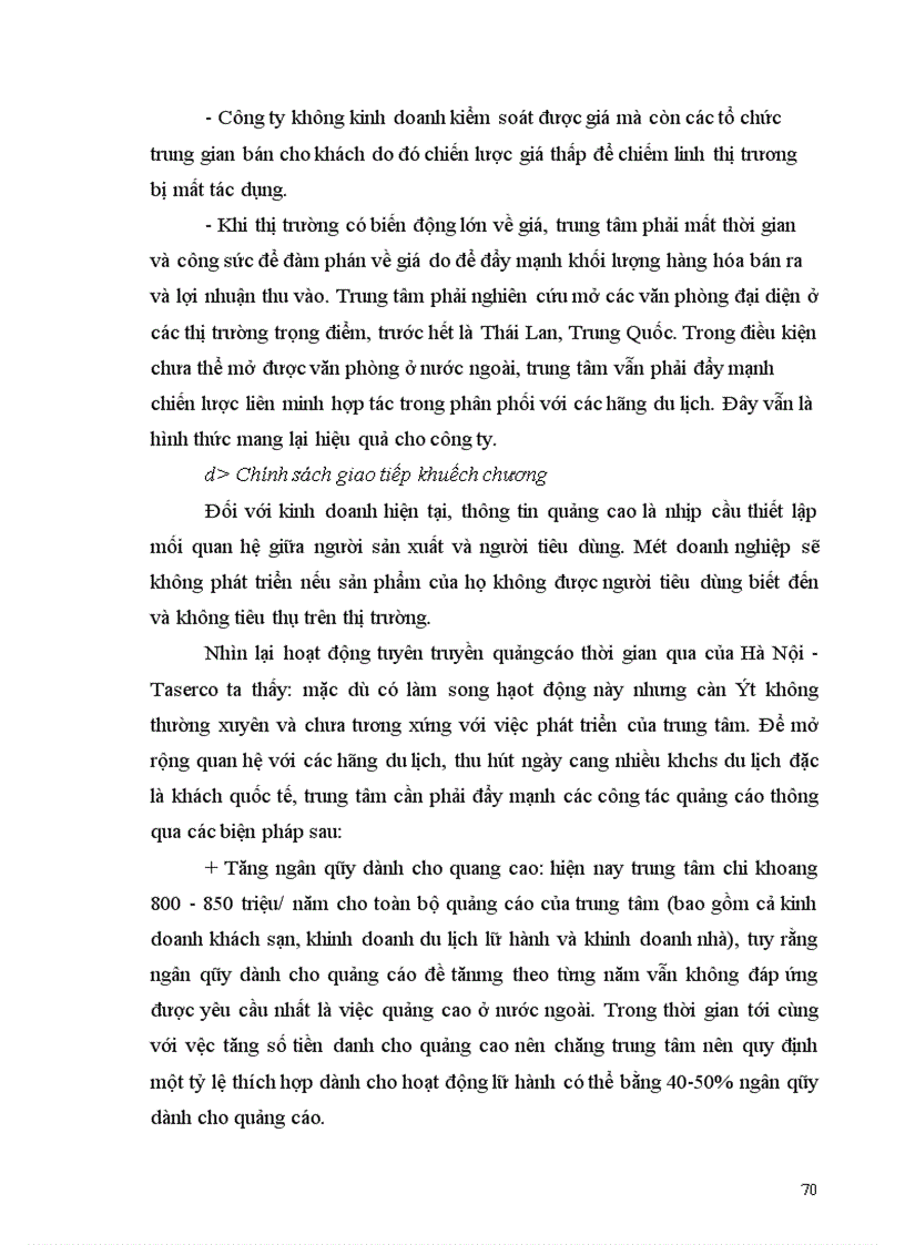 image for page Một số giải pháp nhằm phát triển hoạt động kinh doanh lữ hành quốc tế tại Công ty Du lịch Hà Nội Toserco 1