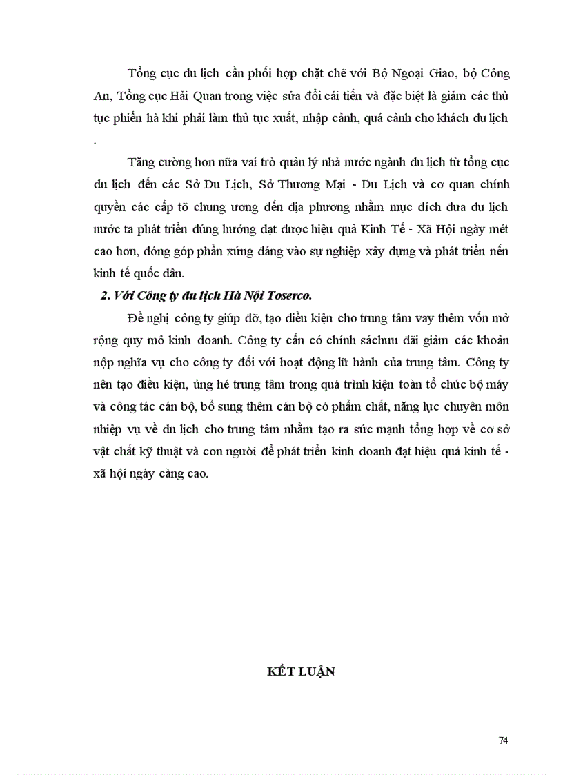 image for page Một số giải pháp nhằm phát triển hoạt động kinh doanh lữ hành quốc tế tại Công ty Du lịch Hà Nội Toserco 1