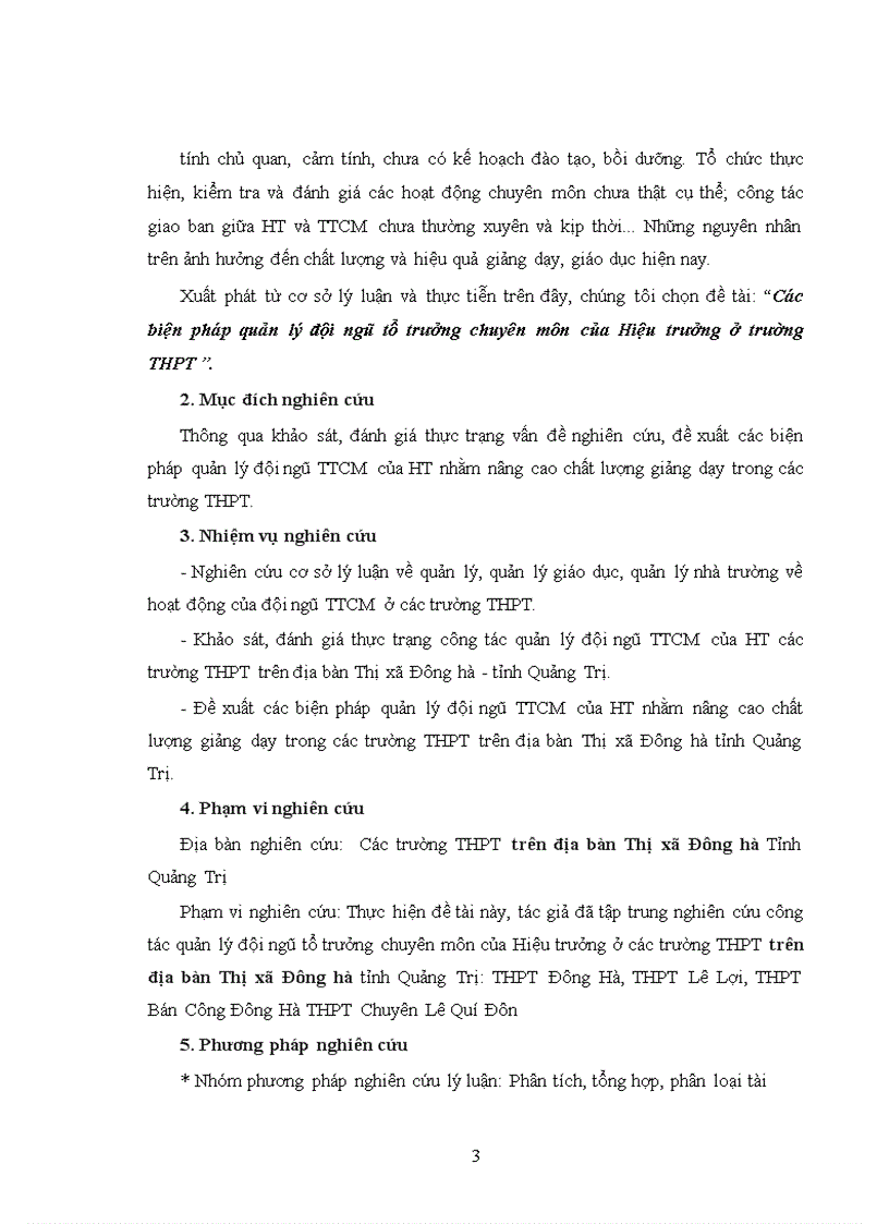 image for page Các biện pháp quản lý đội ngũ tổ trưởng chuyên môn của Hiệu trưởng ở trường THPT 1