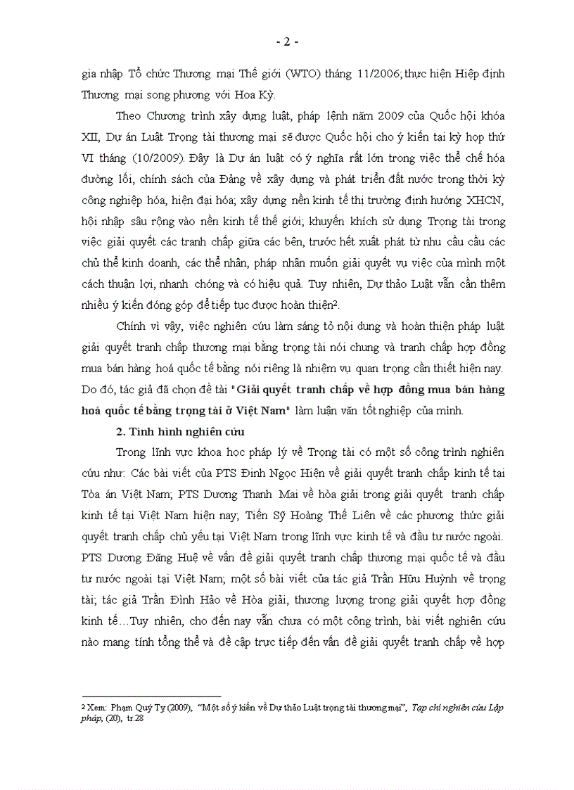 image for page Giải quyết tranh chấp về hợp đồng mua bán hàng hoá quốc tế bằng trọng tài ở Việt Nam