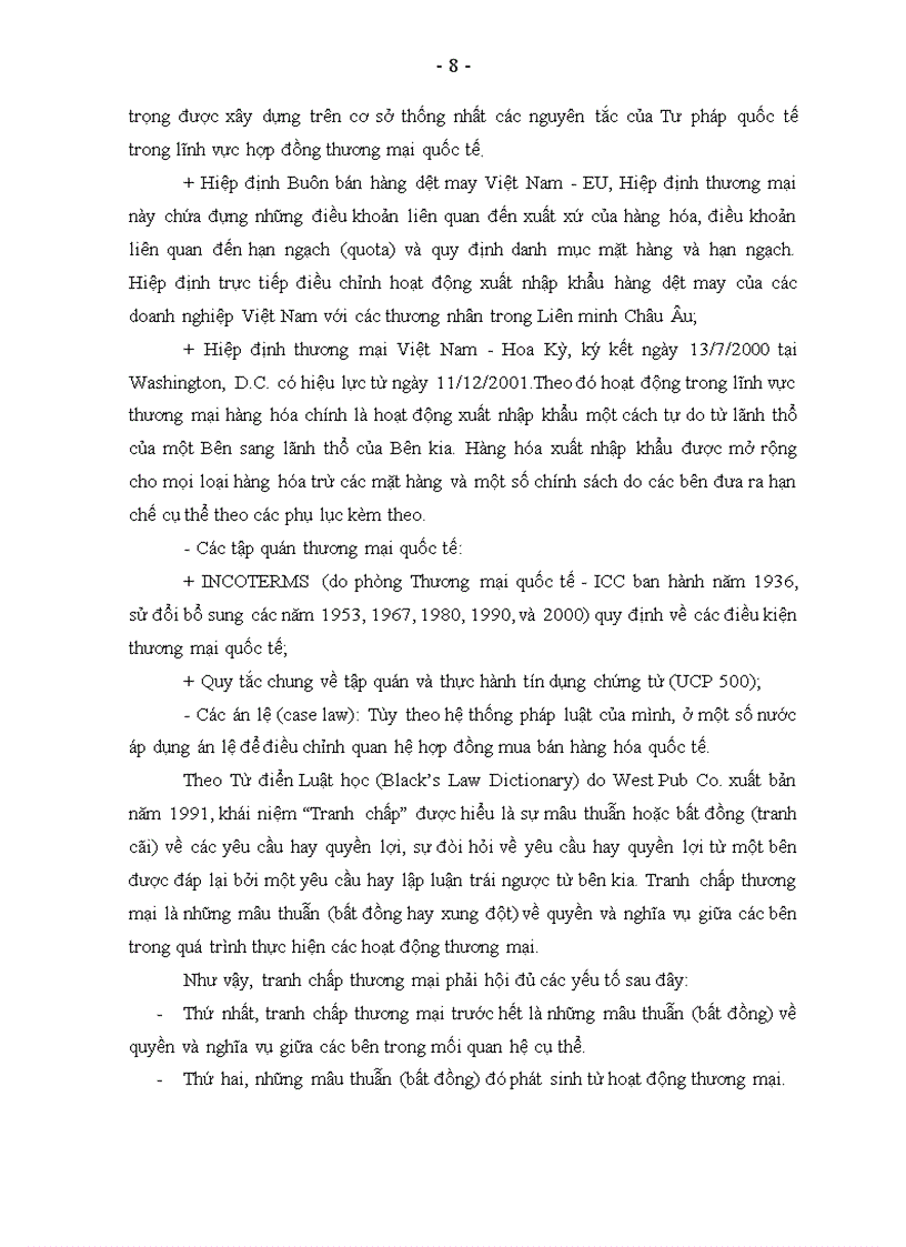 image for page Giải quyết tranh chấp về hợp đồng mua bán hàng hoá quốc tế bằng trọng tài ở Việt Nam