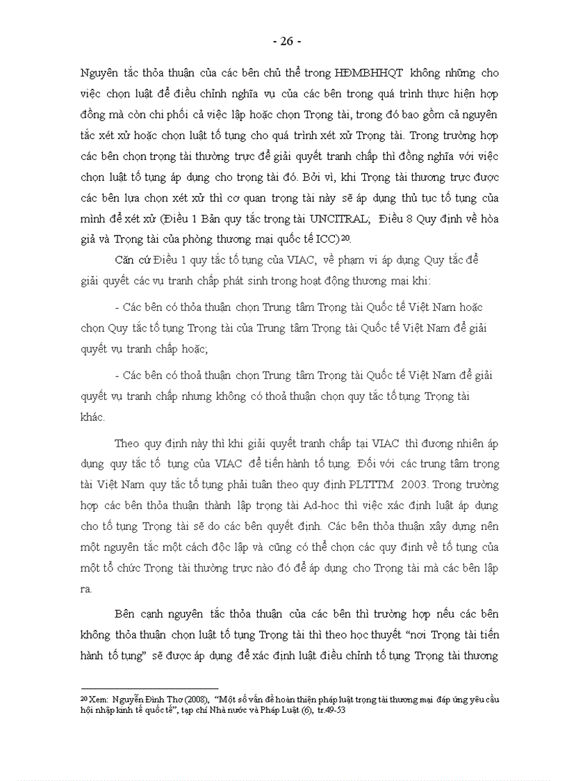 image for page Giải quyết tranh chấp về hợp đồng mua bán hàng hoá quốc tế bằng trọng tài ở Việt Nam