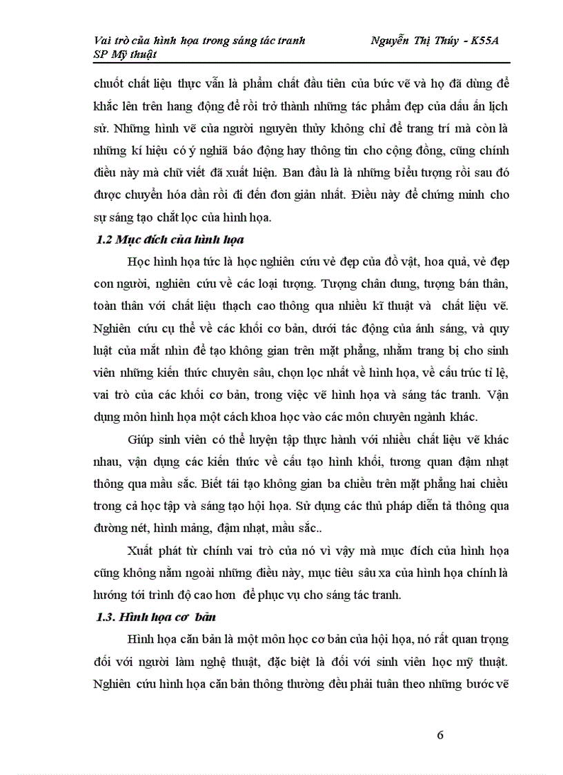 image for page Vai trò của hình họa trong sáng tác tranh 1