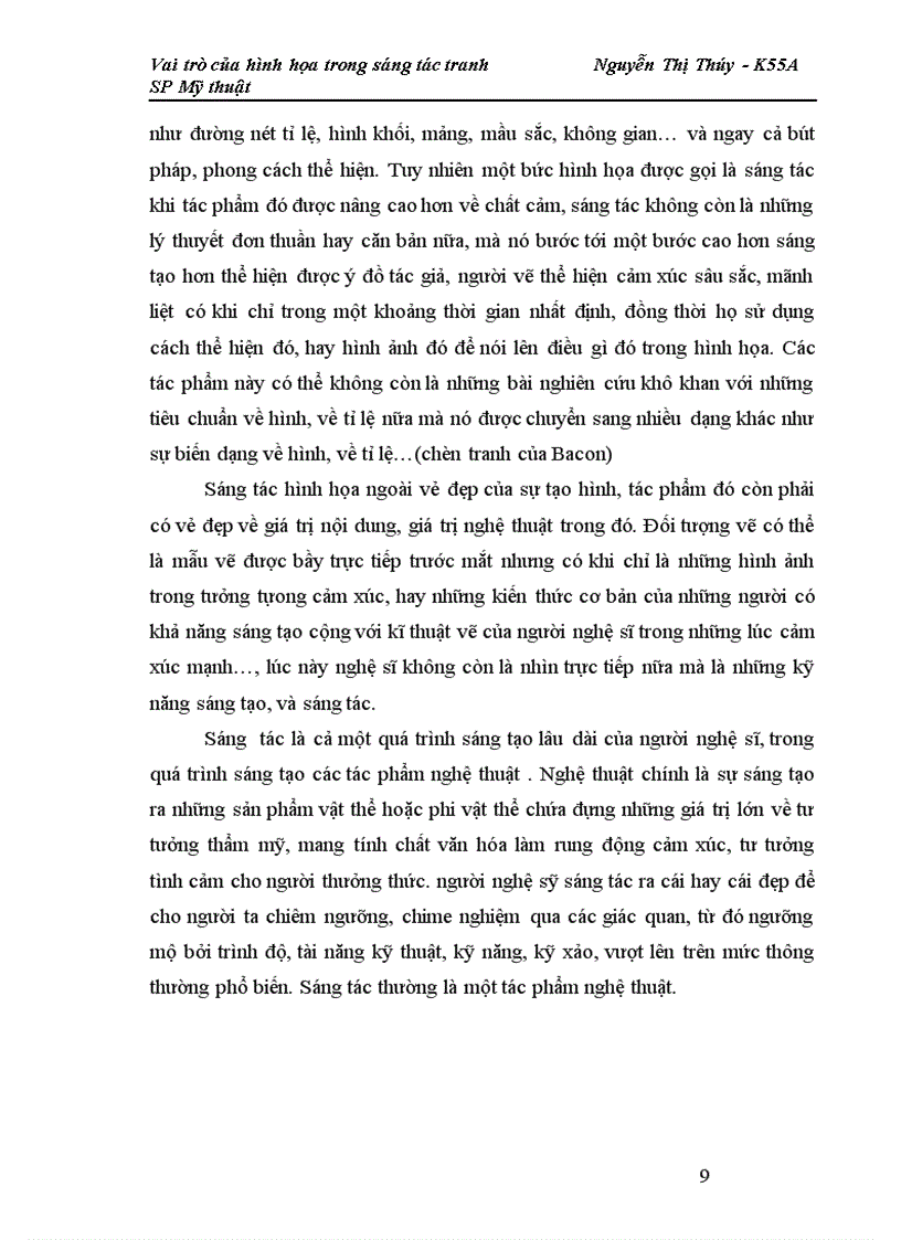 image for page Vai trò của hình họa trong sáng tác tranh 1