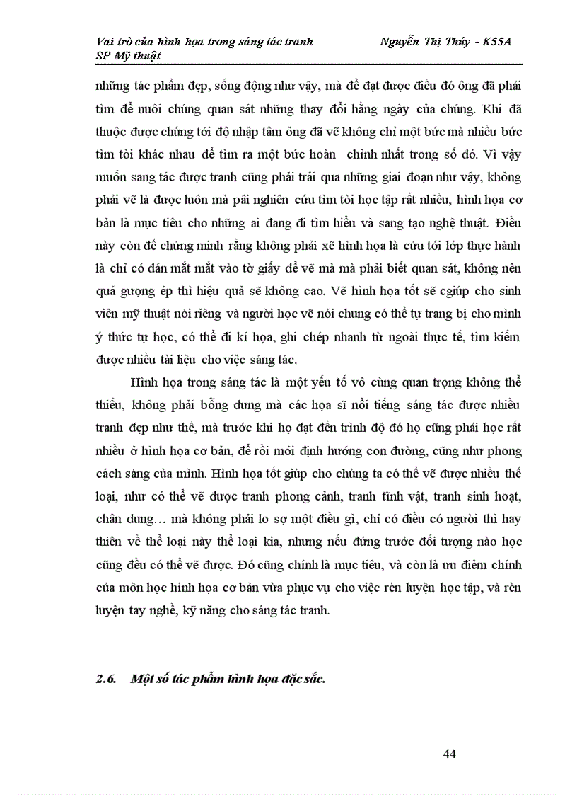 image for page Vai trò của hình họa trong sáng tác tranh 1