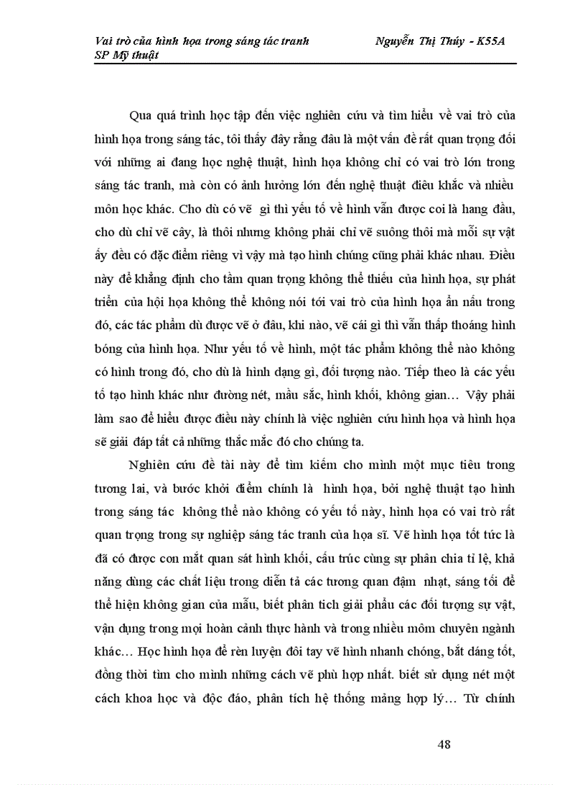 image for page Vai trò của hình họa trong sáng tác tranh 1