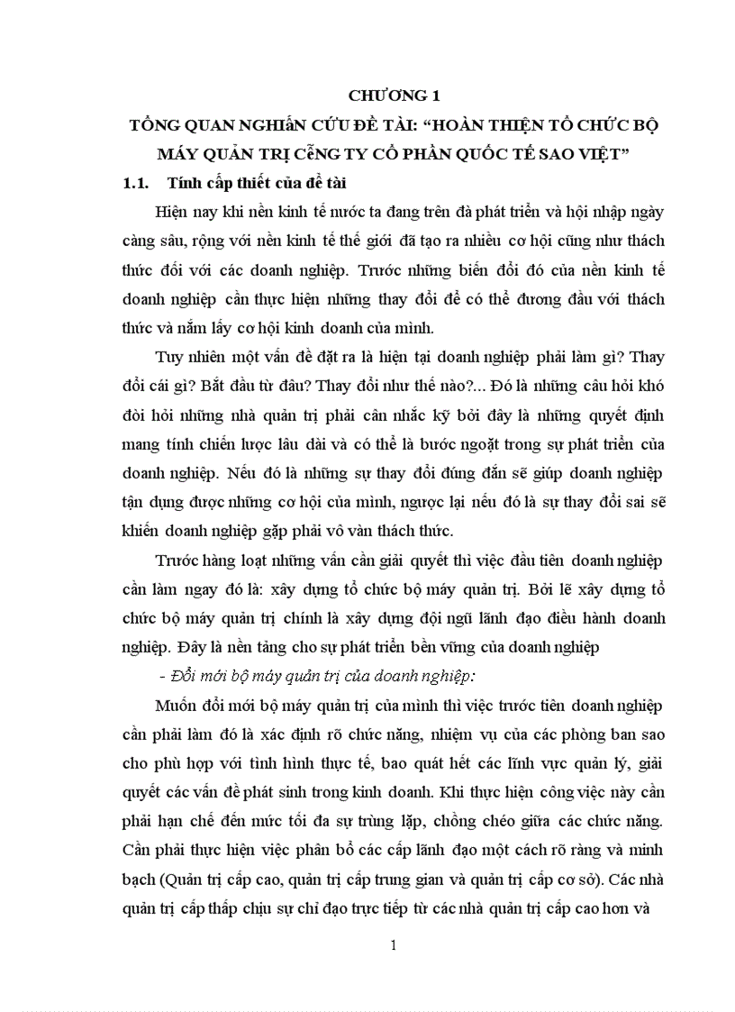 image for page Hoàn thiện tổ chức bộ máy quản trị Công ty Cổ phần quốc tế Sao Việt 1