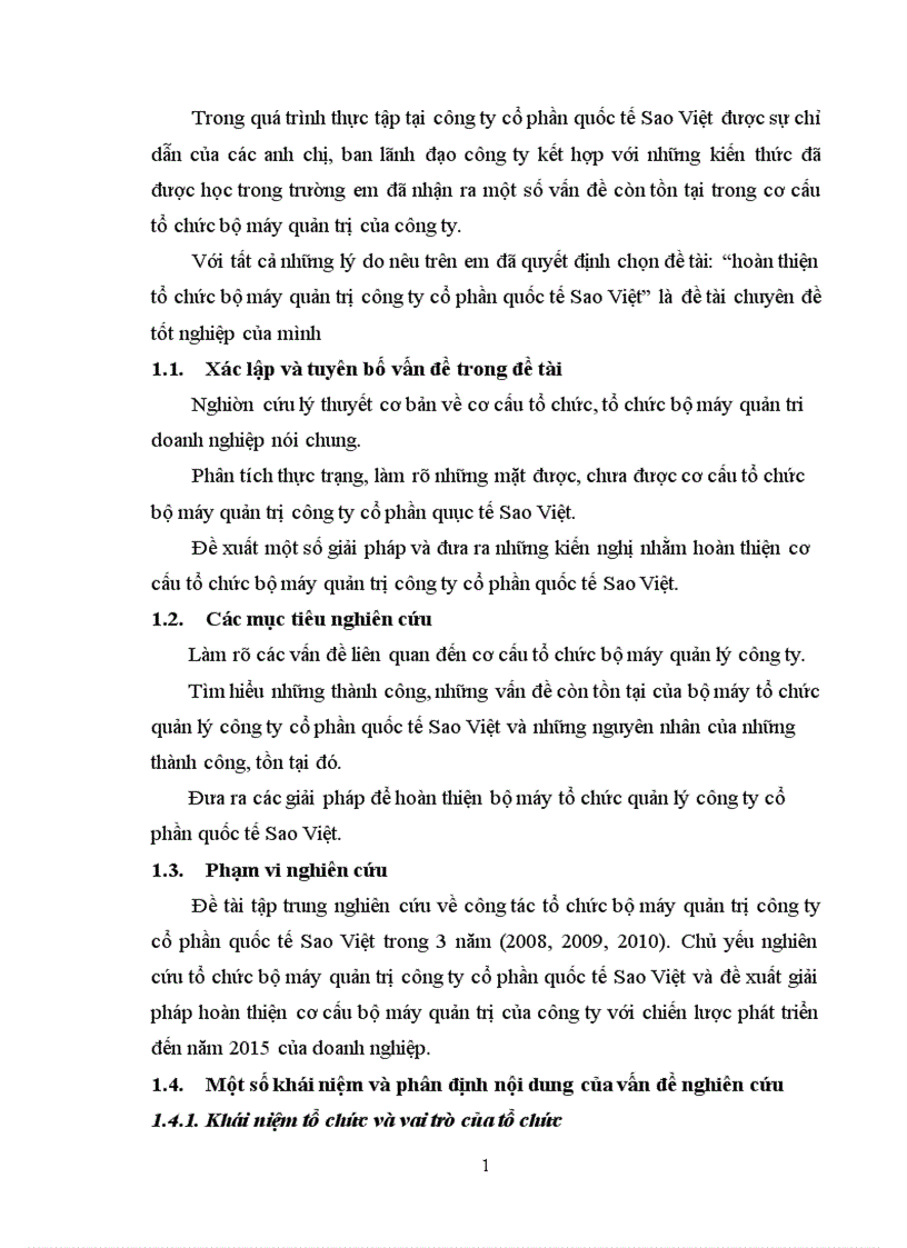 image for page Hoàn thiện tổ chức bộ máy quản trị Công ty Cổ phần quốc tế Sao Việt 1