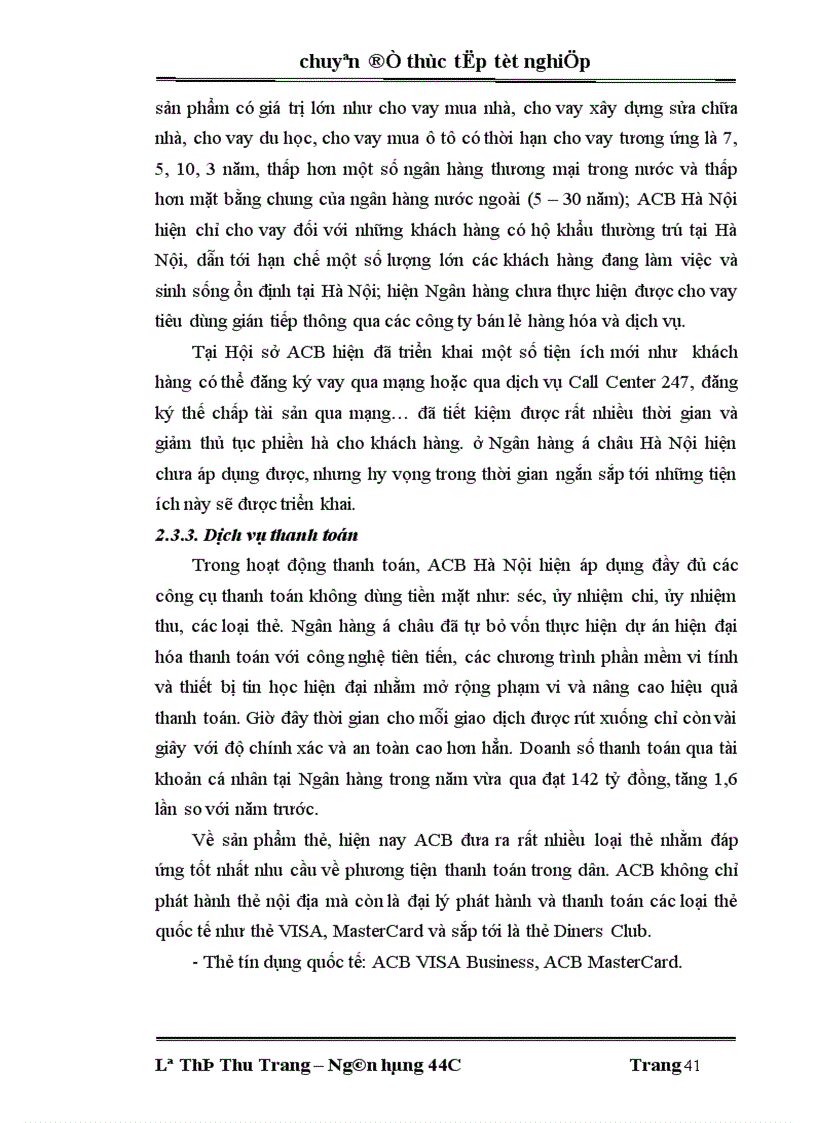 image for page Phát triển các dịch vụ ngân hàng dành cho cá nhân tại Ngân hàng thương mại cổ phần Á Châu chi nhánh Hà Nội 1